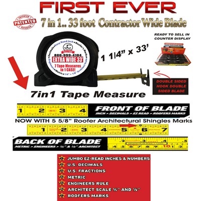 Tape Measure 7 Blades in 1