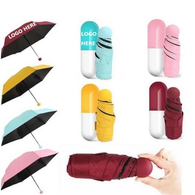 Capsule Shaped Portable Rain Umbrella