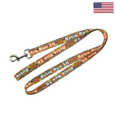3/4" X 60" Dye Sublimated Full Color Pet Leash