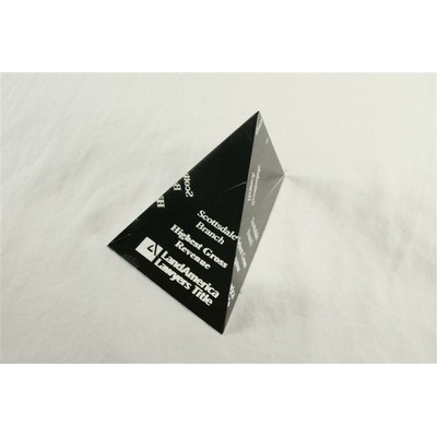 Acrylic 3-D Wedge Paper Weight / Award (4 1/4"x3")