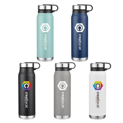20oz Vacuum Water Bottle with Removable Stainless Steel Lid