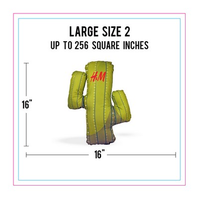 Large Size 2 Full Color Life-Like Pillow (Up to 256 square inches)