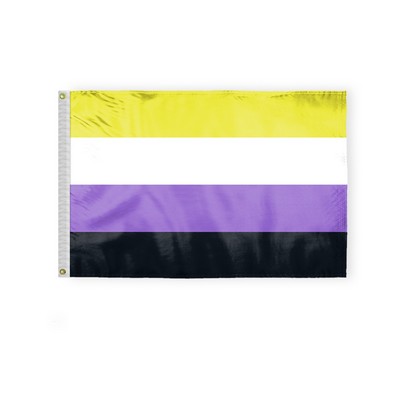 2 ' x 3 ' 1ply Polyester Non-Binary Pride Flag