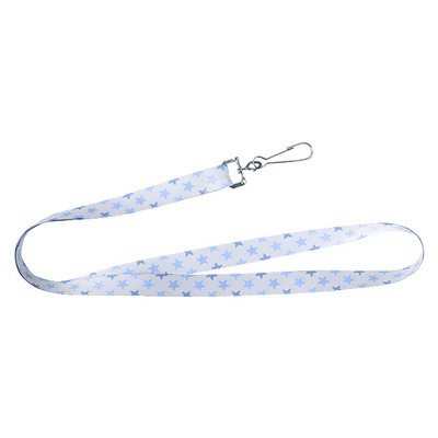 5/8"Full Color Lanyards W/J-Hook Clip