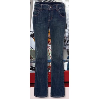 Bulwark™ Women's Curvy Fit Jean w/Stretch - Sanded Denim Blue