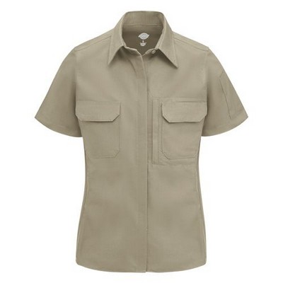 Dickie's® Women's Tactical Short Sleeve Shirt - Desert Sand Tan
