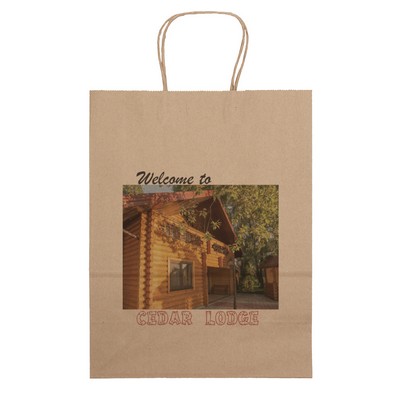 Eco Jenny - Kraft-Brown Shopper - Chromatic (10" x 5" x 13")