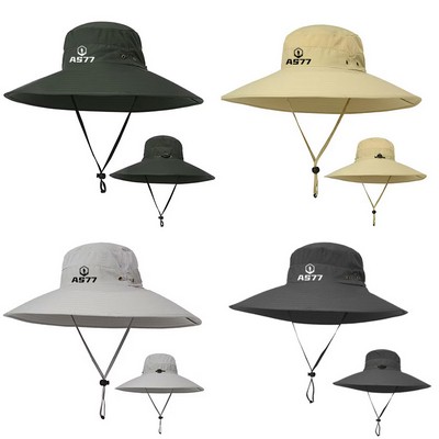 Super Wide Brim Bucket Hat