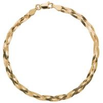 Jilco Inc. Braided Harrington Gold Vermeil Bracelet