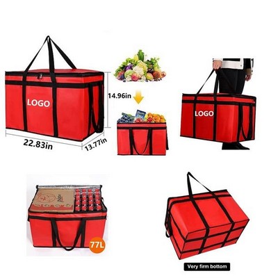 Supper Large Insulated Food Delivery Cooler Non Woven Bag