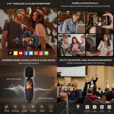 Wireless Lavalier Microphone