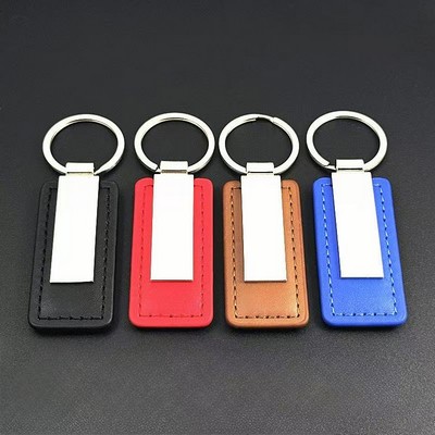 Three Color Embroidered Car Keychain