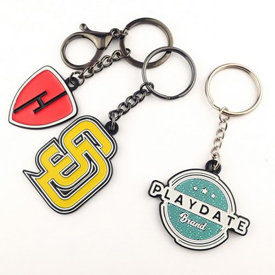 0.75'' Hard Enamel Key Chain