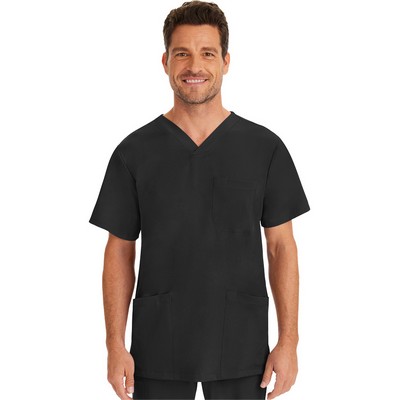 Healing Hands® Men's Matthew V-Neck Solid Scrub Top