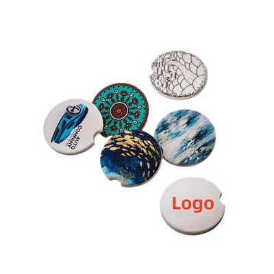 Absorbent Ceramic Car Cup Holder Coaster