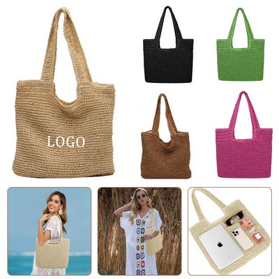Women Large Straw Beach Bag