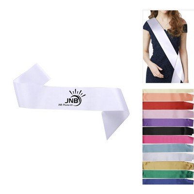 Custom Satin Pageant Sash