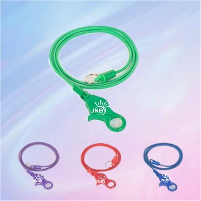 Casino-Style Coil Lanyard with Lobster Claw Attachment