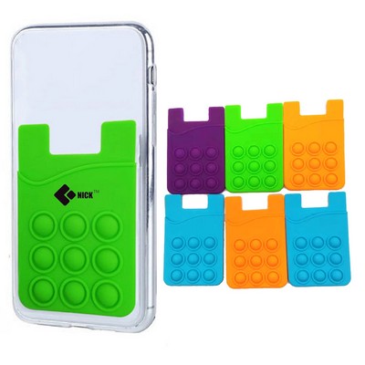 Pop Fidget Toy Phone Card Holder