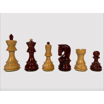 Zagreb Chess Pieces, Redwood and Boxwood 3.75" King