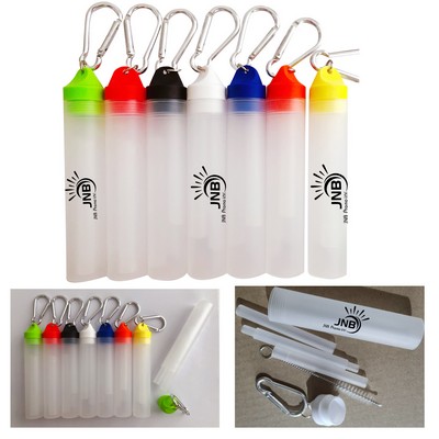 Telescopic Stainless Steel Straw Set - Collapsible and Reusable