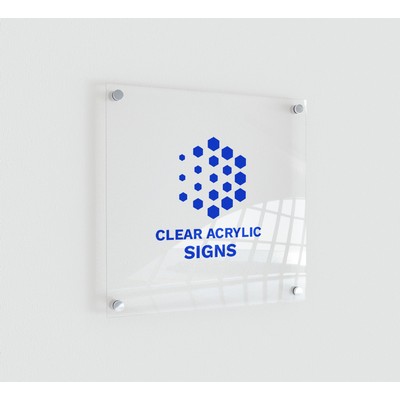 Clear Acrylic Sign (1' x 1ft/Sqft)