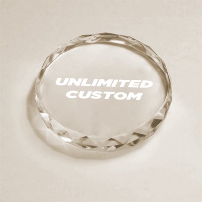 Round Crystal Paperweight