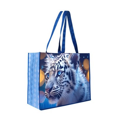 RPET Full Sublimation PP 80 GSM Non-Woven Tote Bag - 16"W x