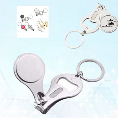 Keychain Nail Clipper with Built-in Bottle Opener