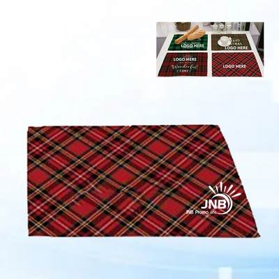 Plaid Table Mats for Dinner and Occasions