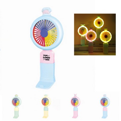 Mini Colorful Light Fan