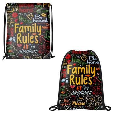 Heavy Duty Drawstring Backpack