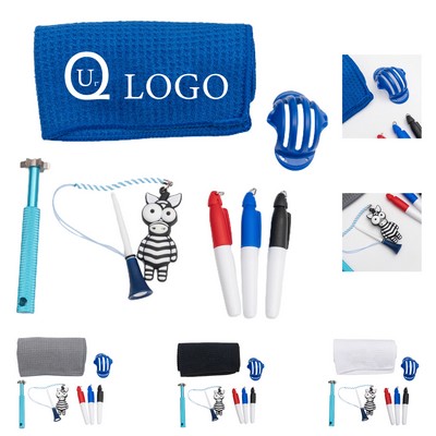 Golf Club Cleaning Set W/ A Zebra Toy