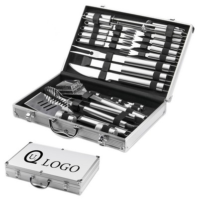 26-Piece Barbecue Tool Set W/ Aluminum Case