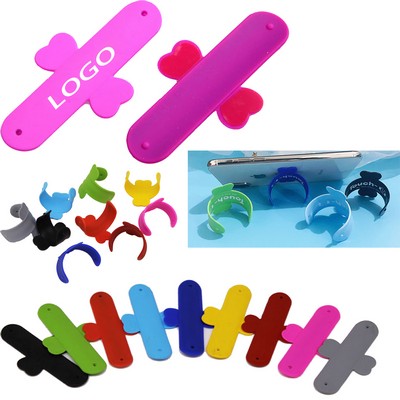 Silicone U-Shaped Stick Lazy Phone Stand Snap Ring