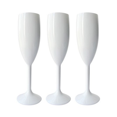 6 Oz. Plastic Champagne Glasses