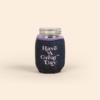 Jar Kaddy - Denim w/Bias Trim