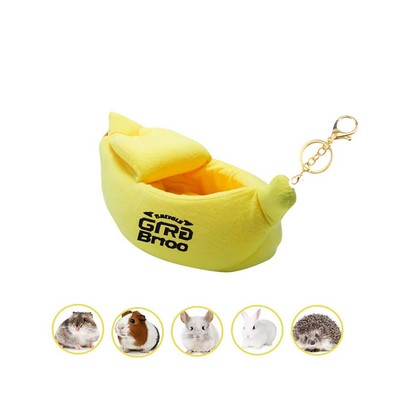 5" Plush Banana Animal Keychain Bag Pendant