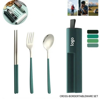 Portable Silverware Lunch Box