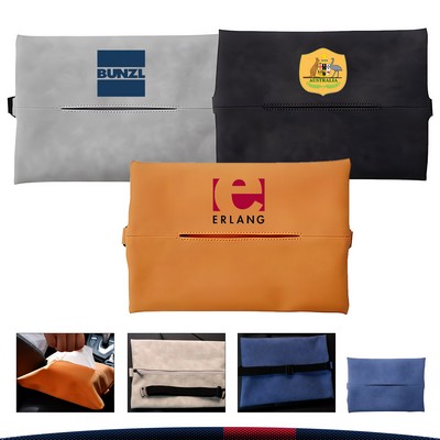 Leather Car Tissue Pouch