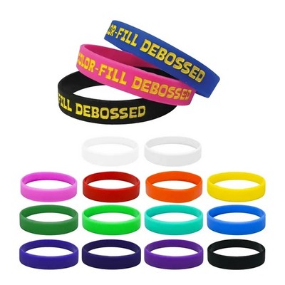 Debossed Silicone Wrist Band