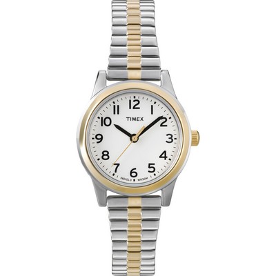 Timex® Women's Two Tone Watch w/Expansion Band Strap