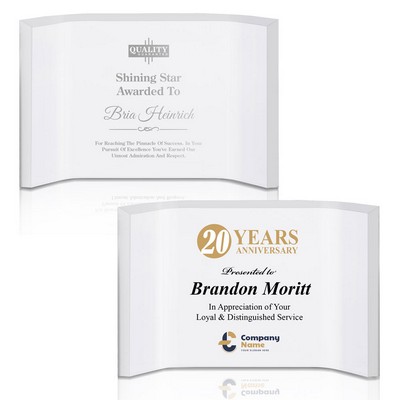 Horizontal Curved Award Frame