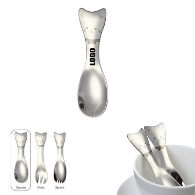Cat Shaped Dessert Fruit Fork