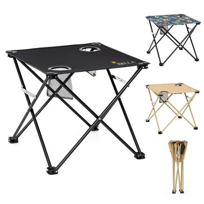 Oxford Outdoor Foldable Table With Two Cup Holders