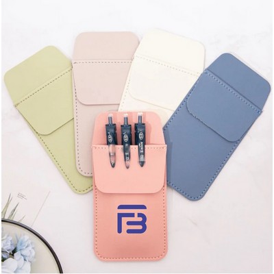 Large Capacity PU Leather Nurse Pen Bag Holder