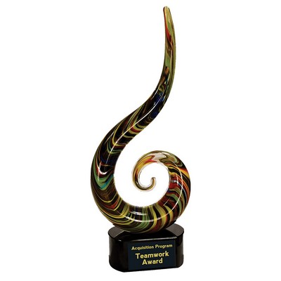 Color Swoop Art Glass