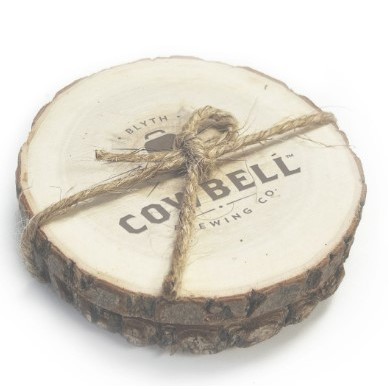 Natural Wooden Coaster Set (set Of 2)