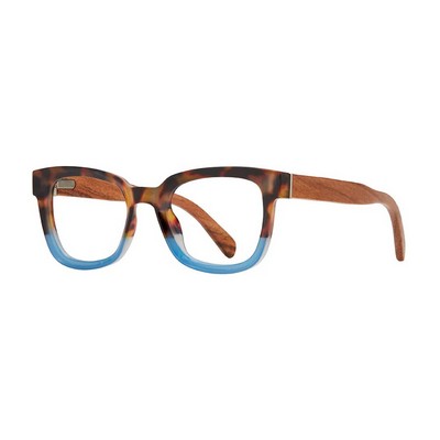 Iris Honey Tortoise & Blue Reading Glasses w/Blue Light Filtering