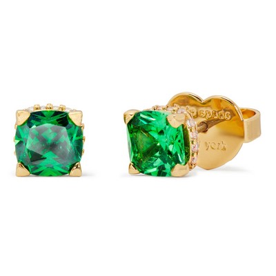 kate spade new york Little Luxuries Boxed Square Studs - Green/Gold